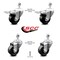 Service Caster 3.5 Inch Phenolic Swivel 1/2 Inch Threaded Stem Caster Total Lock Brake SCC, 2PK SCC-TSTTL20S3514-PHS-121315-2-S-2 - alternate 5